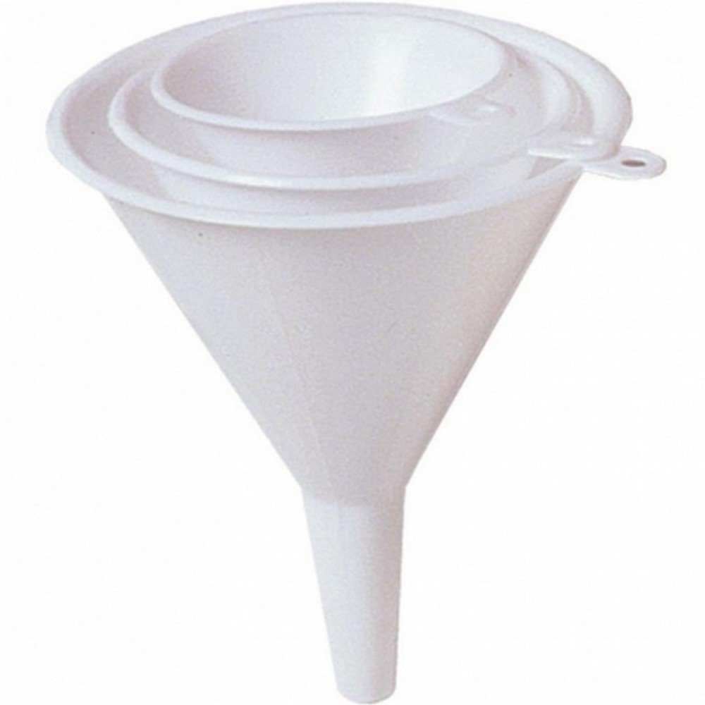Chef Aid Plastic Pack of 3 Funnel - White