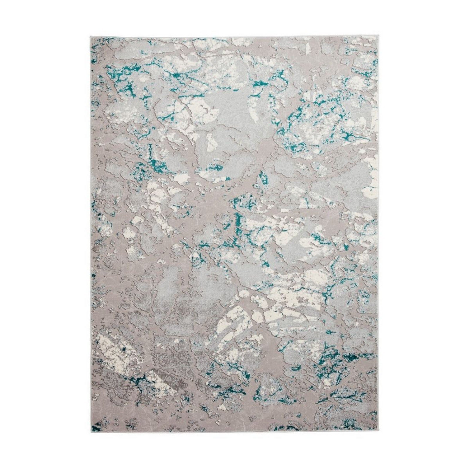 Mega Flooring Green Modern Abstract Rug - 80 x 150cm