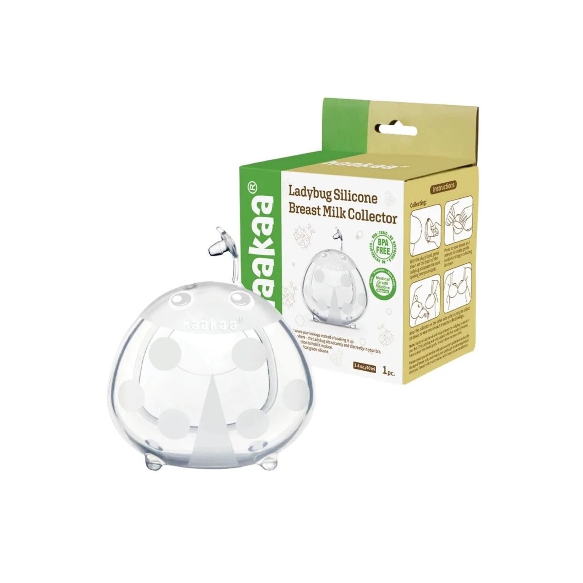 Haakaa Ladybug Silicone Breast Milk Collector - 40ml