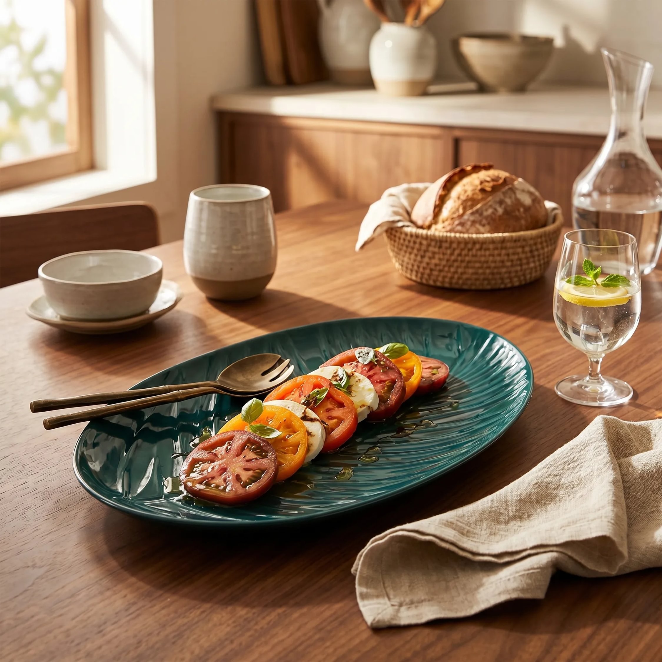 Orsina Bali Serving Plate - Green