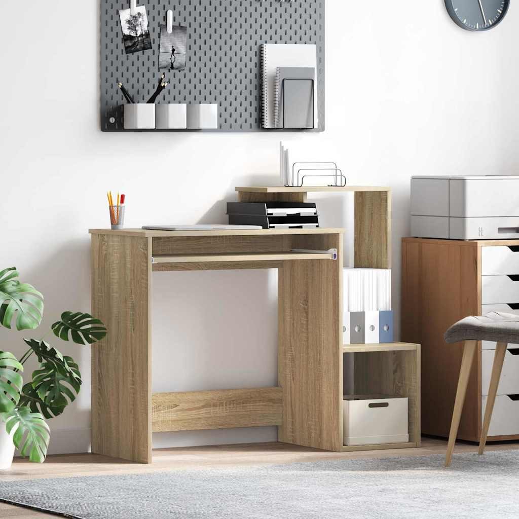 Walplus Engineered Wood Desk - Light Oak - 106 x 41 x 88.5 cm