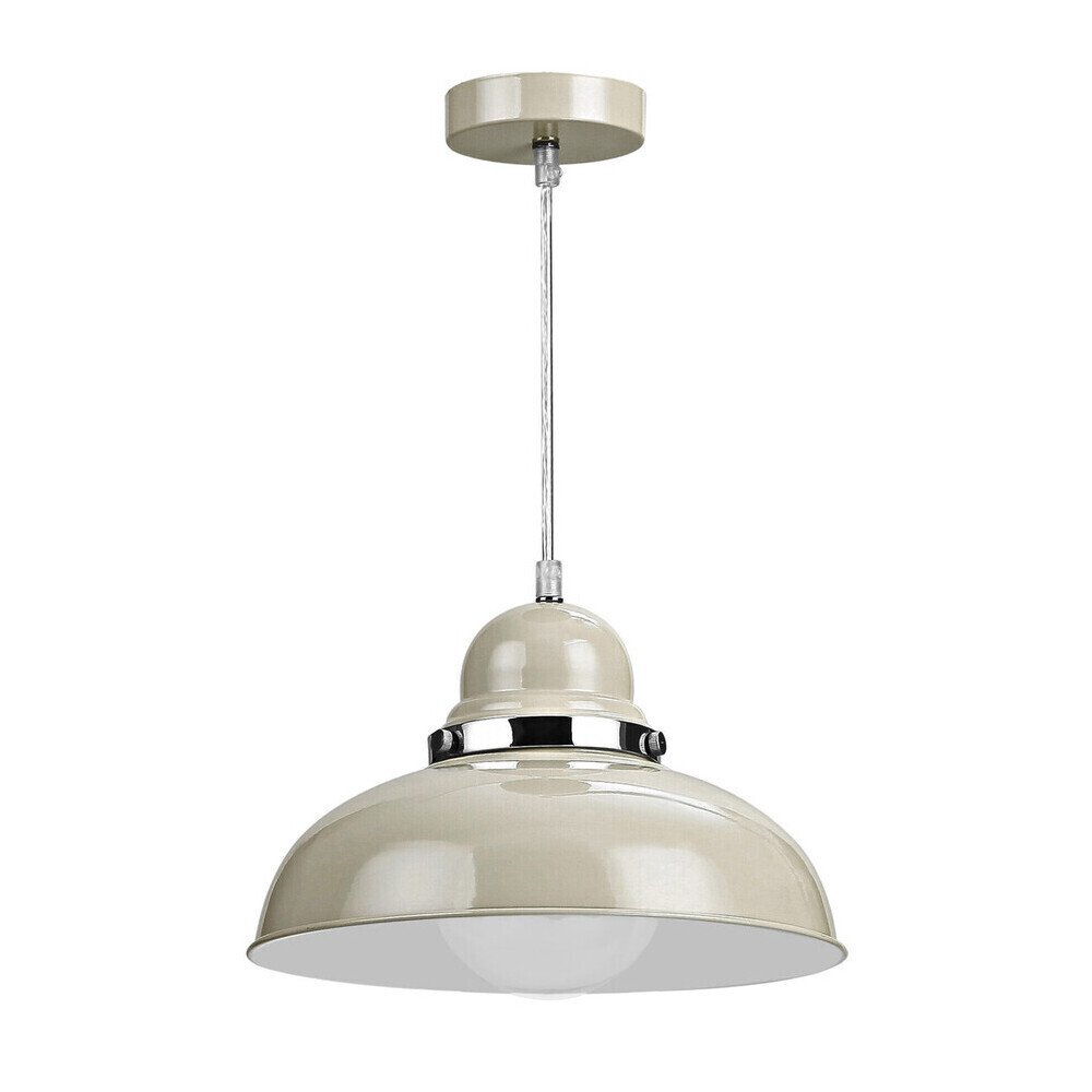 Orsina Vermont Metal Bowl-Shaped Pendant Light - Clay