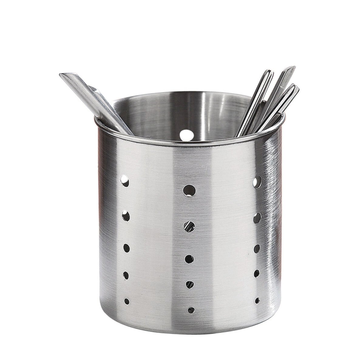 Orsina Soren Satin Stainless Steel Cutlery Caddy - Silver