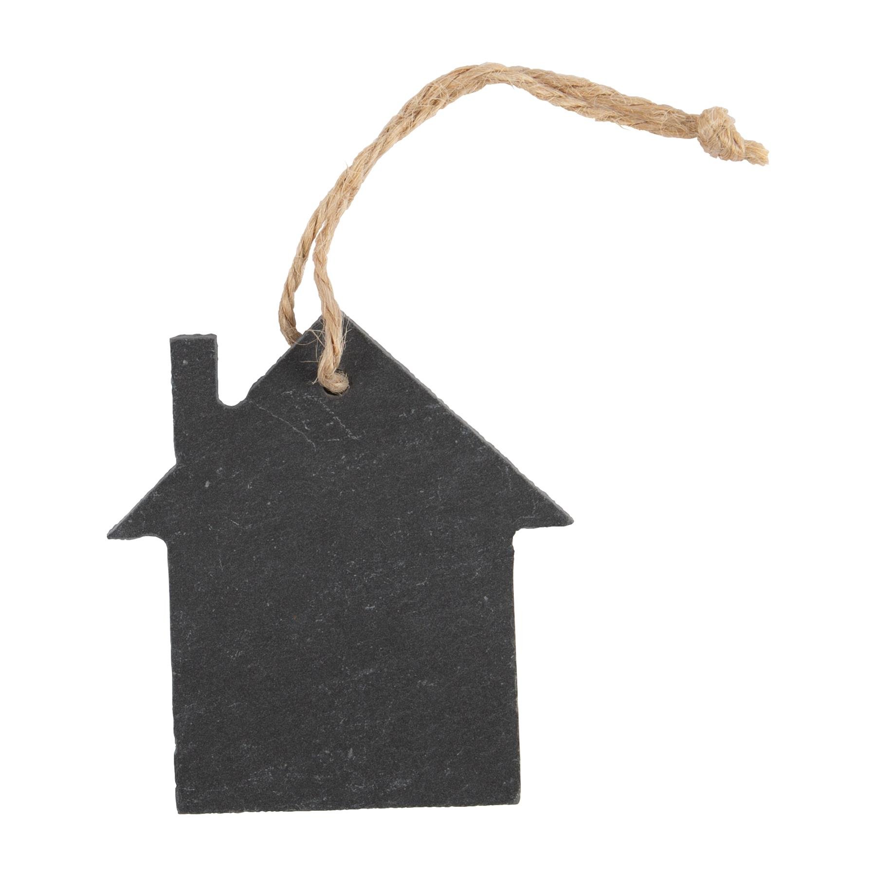 Nicola Spring Slate Christmas Tree Decoration - House