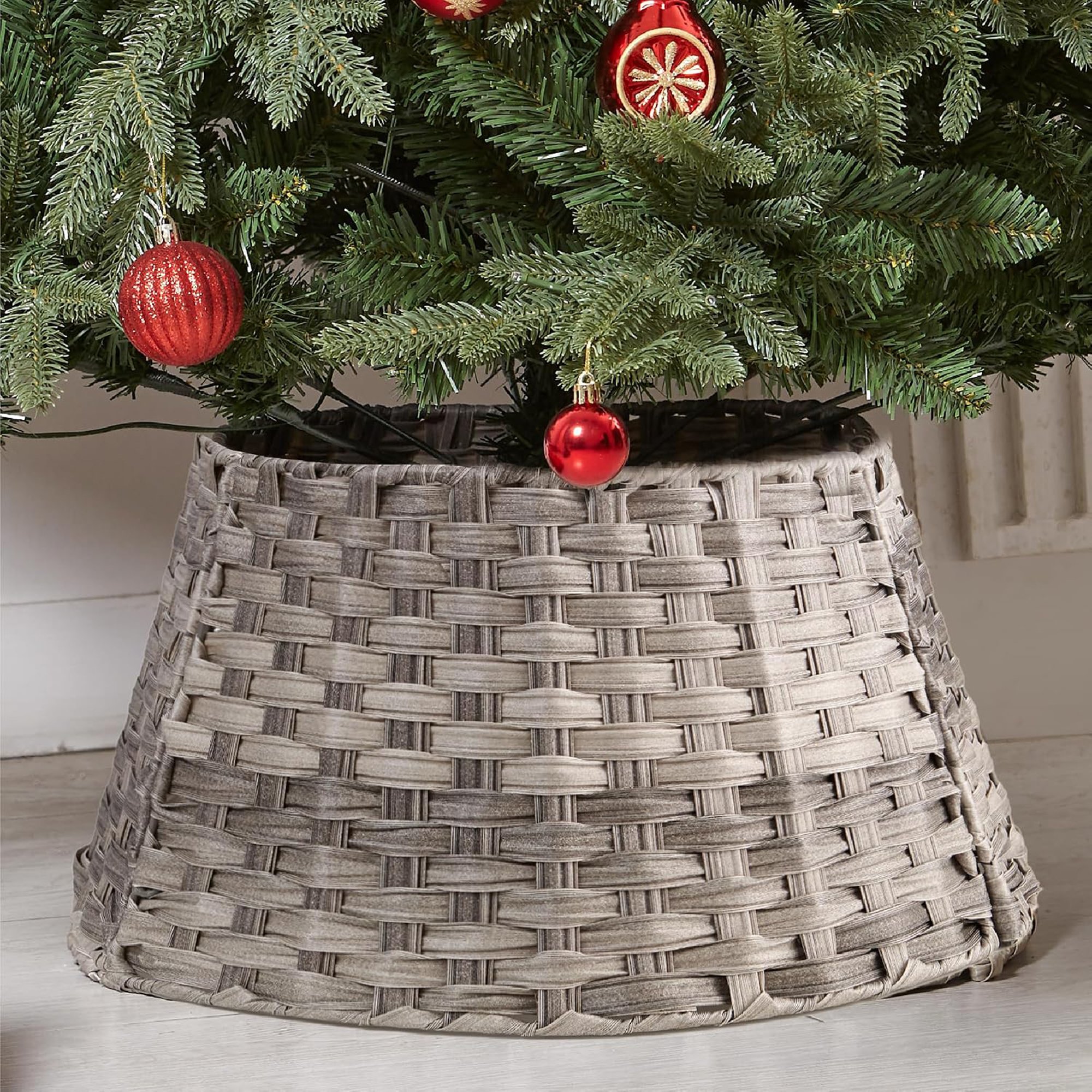 My Christmas Wicker Christmas Tree Skirt Rattan Basket - 50cm