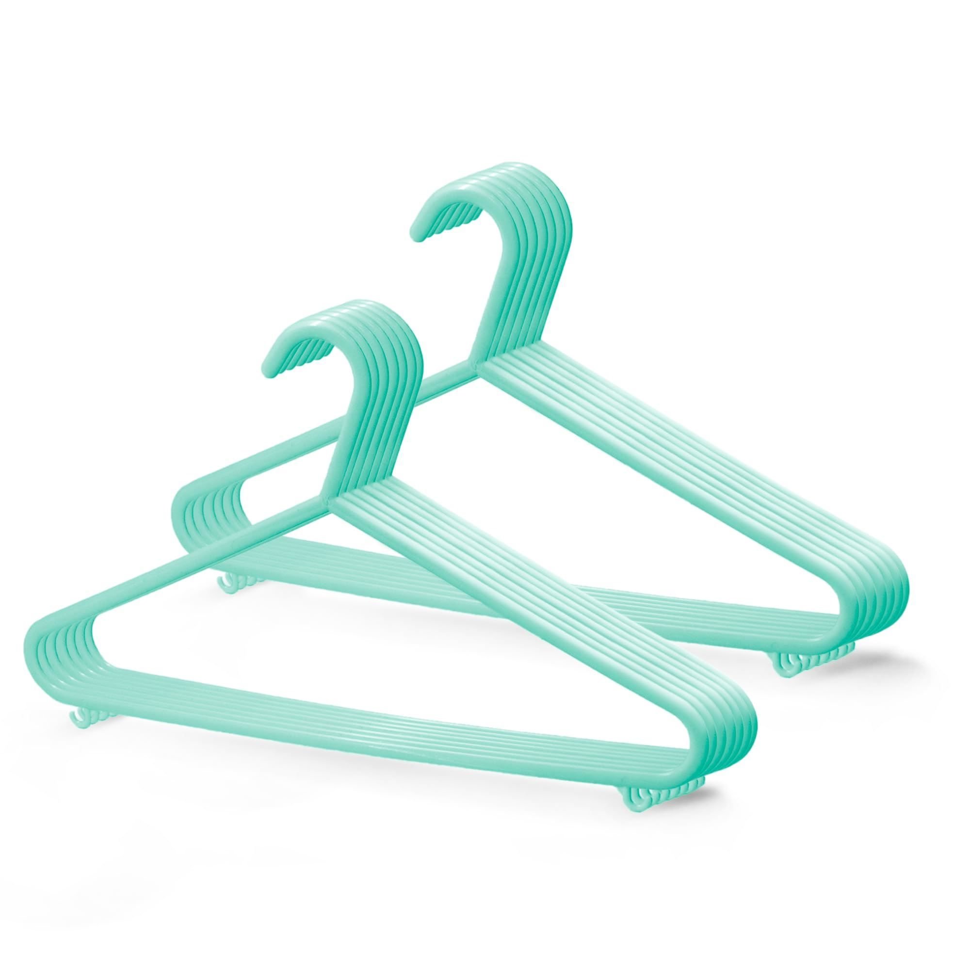 Keplin Basic Plastic Coat Hangers Pack of 25 - Mint Green
