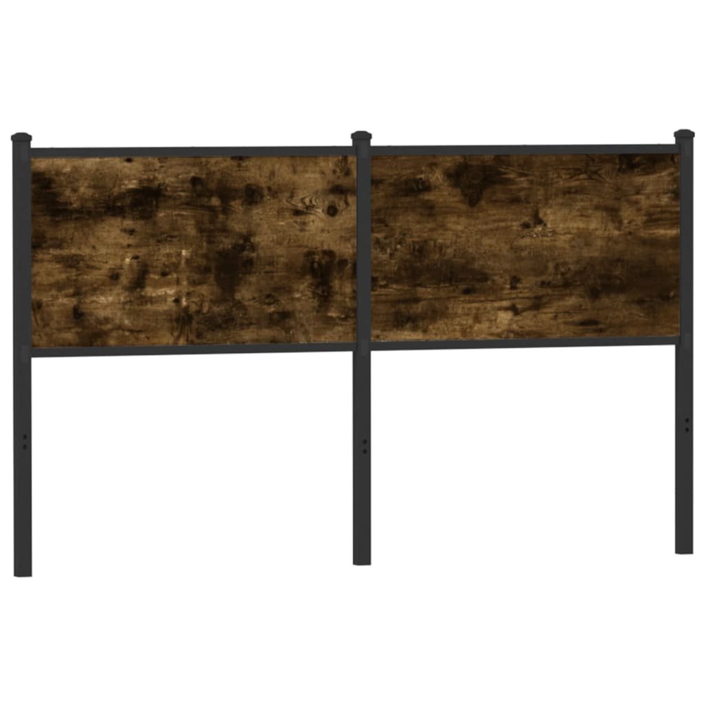 Walplus Wood Steel Replacement Headboard - Dark Oak - 156 x 3 x 91.5 cm