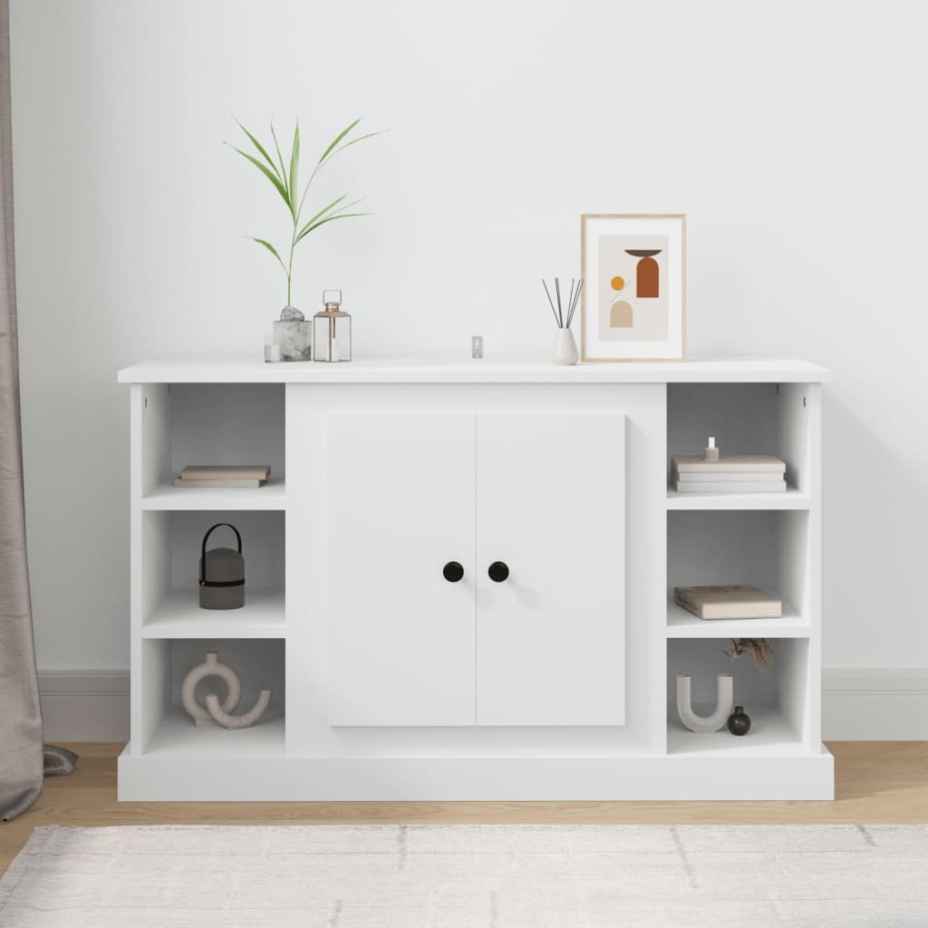 Walplus Engineered Wood Sideboard - White - 100 x 35.5 x 60 cm