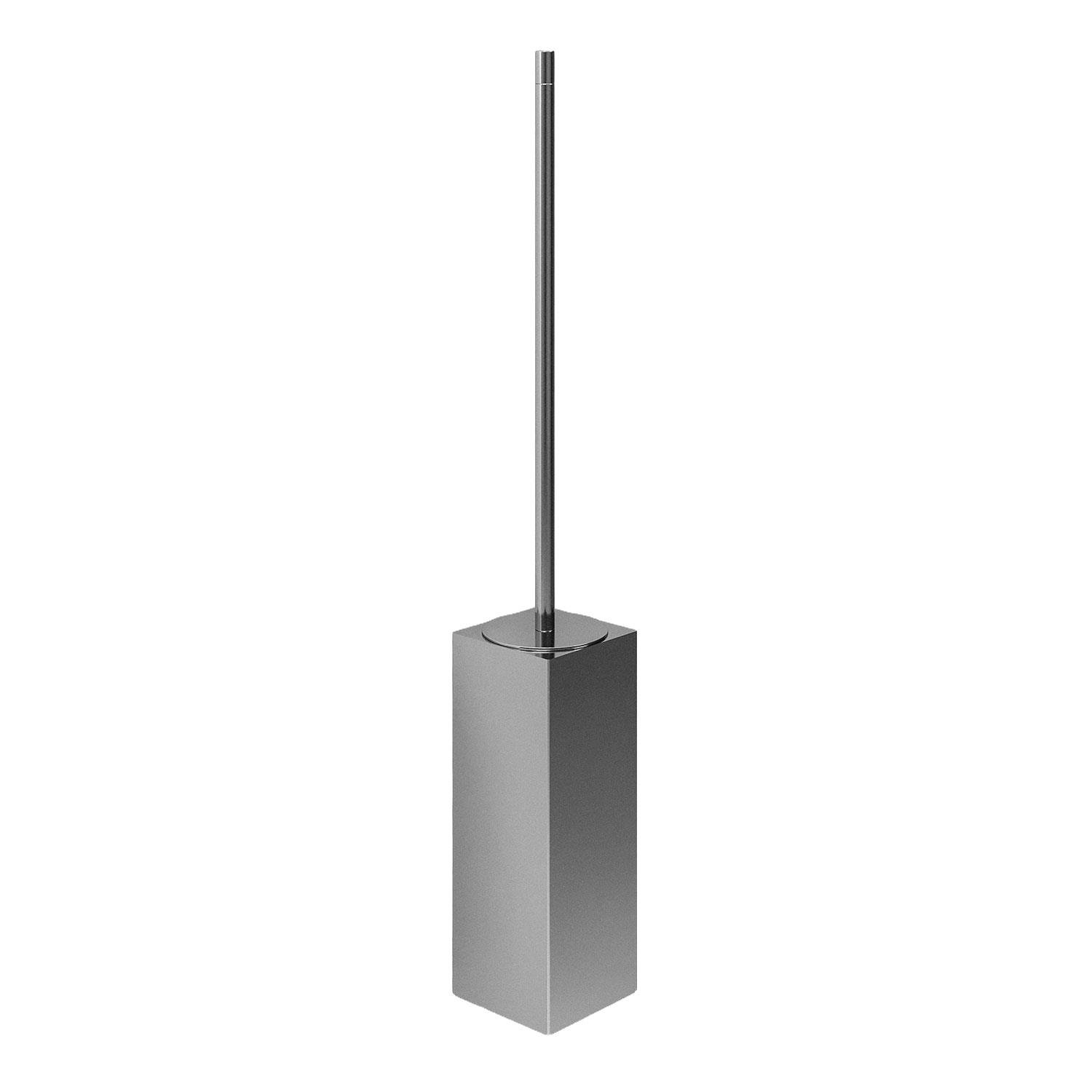 Cosmic Metric Toilet Brush & Holder - Chrome