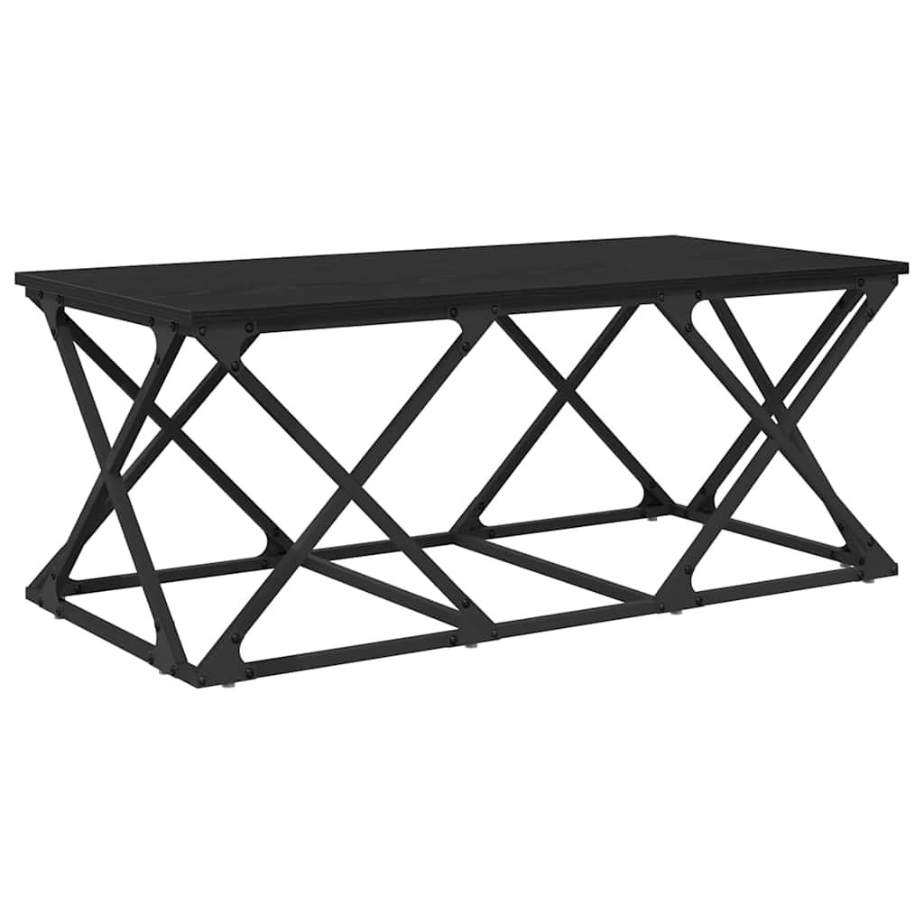 Walplus Engineered Wood Coffee Table - Black Oak - 100 x 49 x 40 cm
