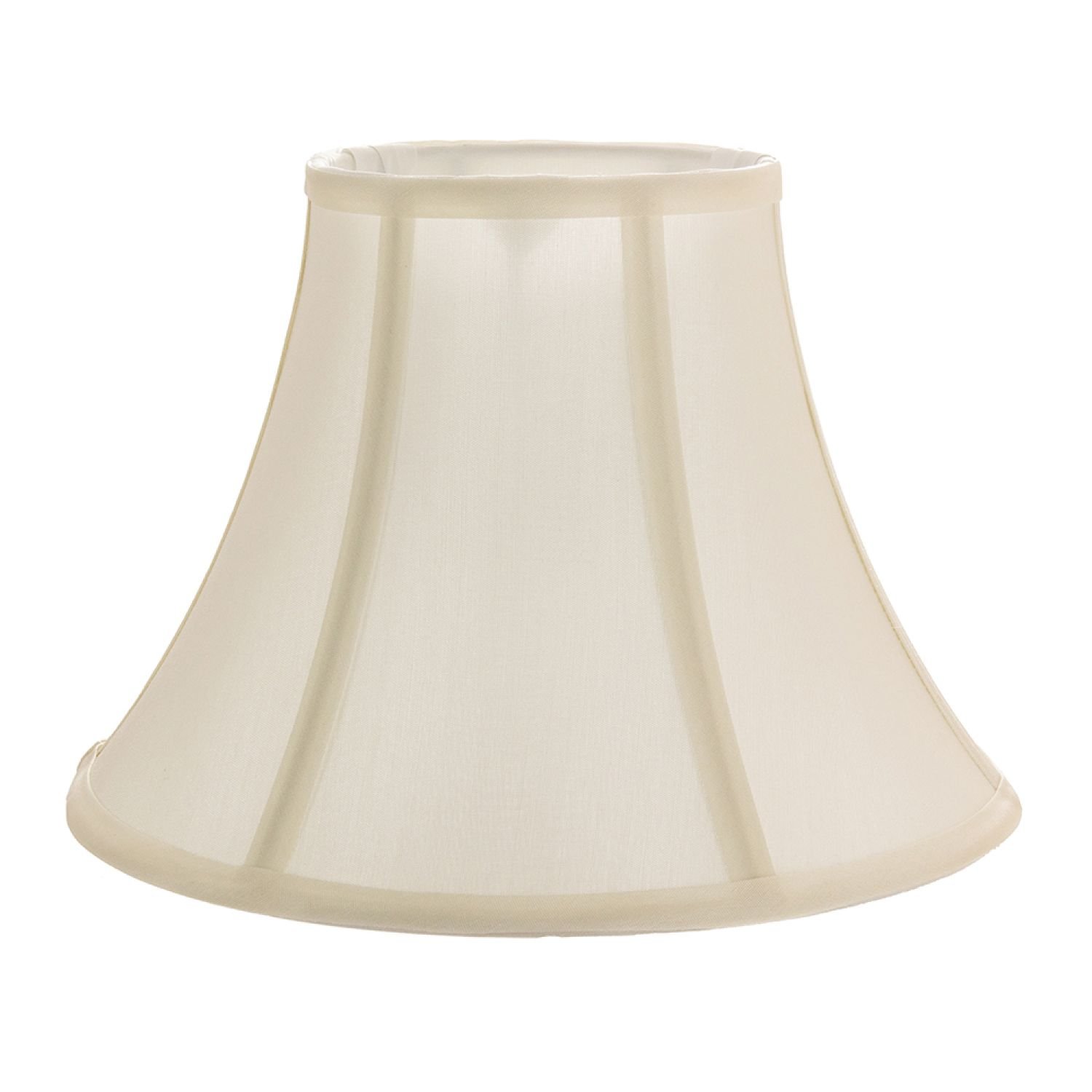 Happy Homewares Empire Shaped in Rich Silky Cream Cotton Fabric Lampshade - 30cm