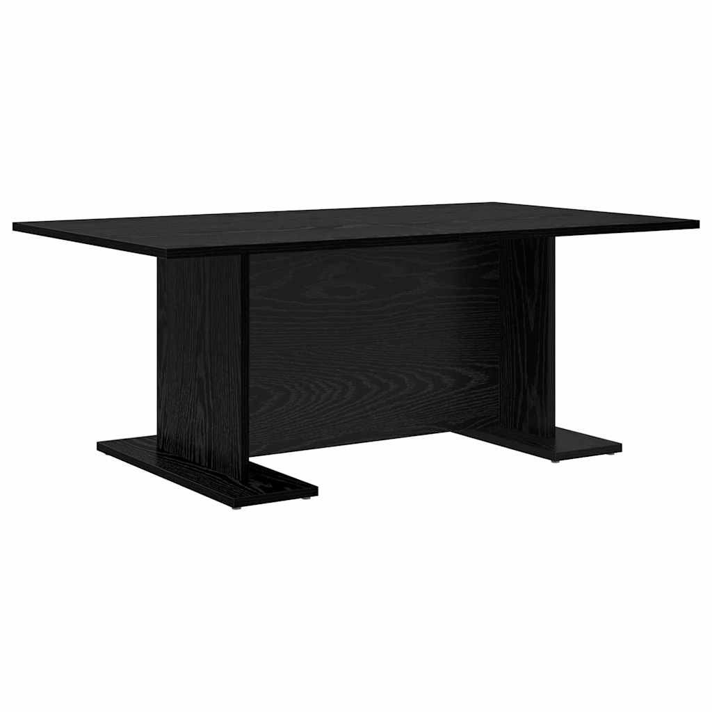 Walplus Engineered Wood Coffee Table - Black Oak - 103.5 x 60 x 40 cm