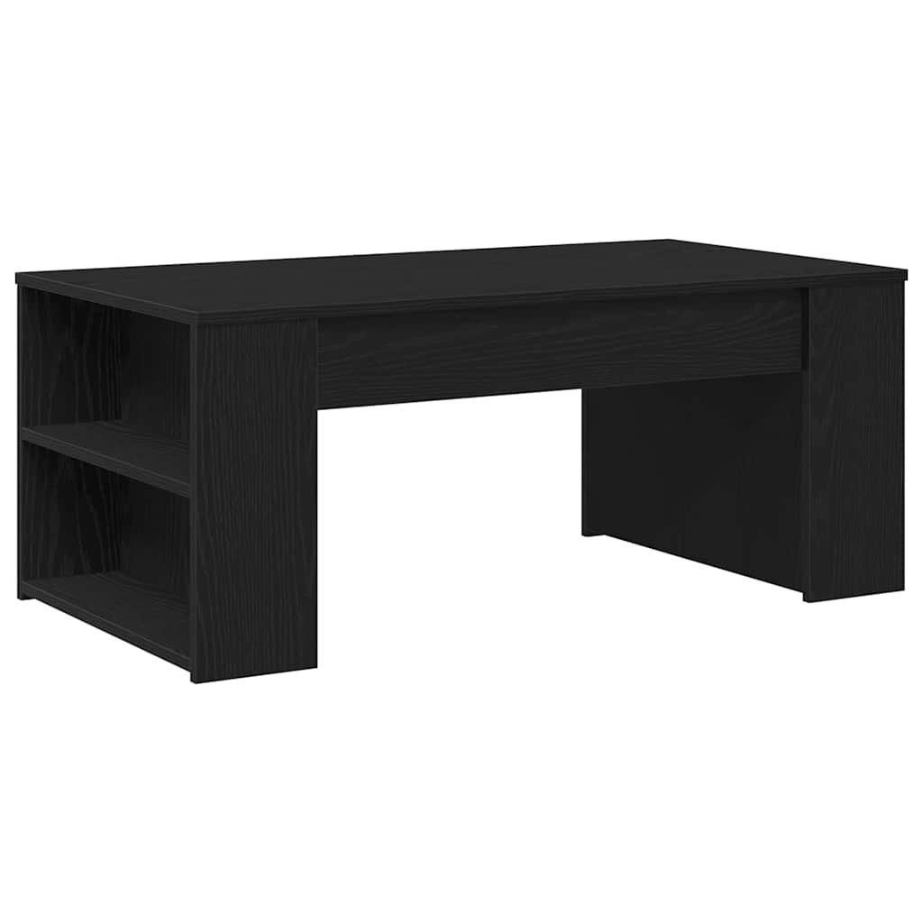 Walplus 2 Shelf Engineered Wood Coffee Table - Dark Oak - 102 x 55 x 42 cm