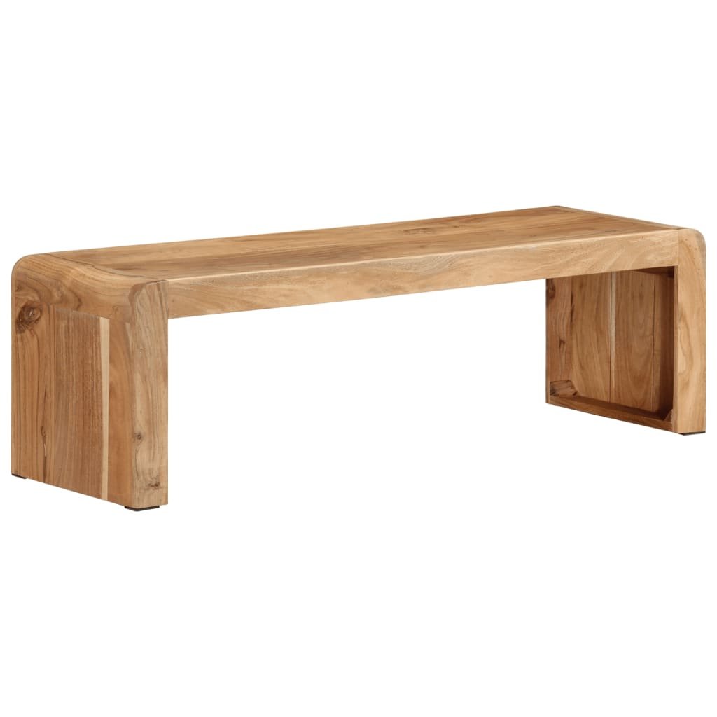 Walplus Solid Acacia Wood TV Stand - Brown - 110 x 33 x 33 cm