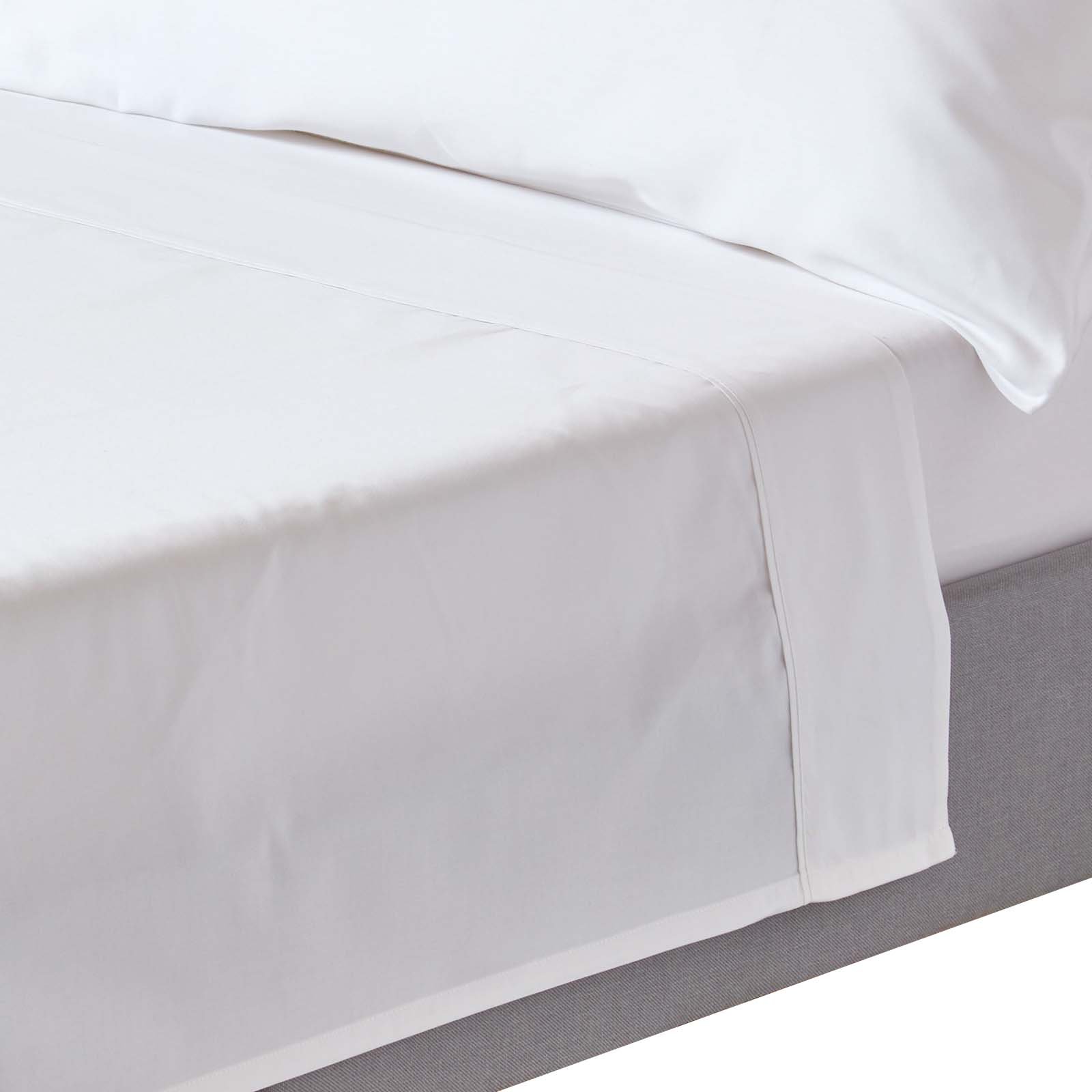 Homescapes Organic Egyptian Cotton White Flat Sheet - Single