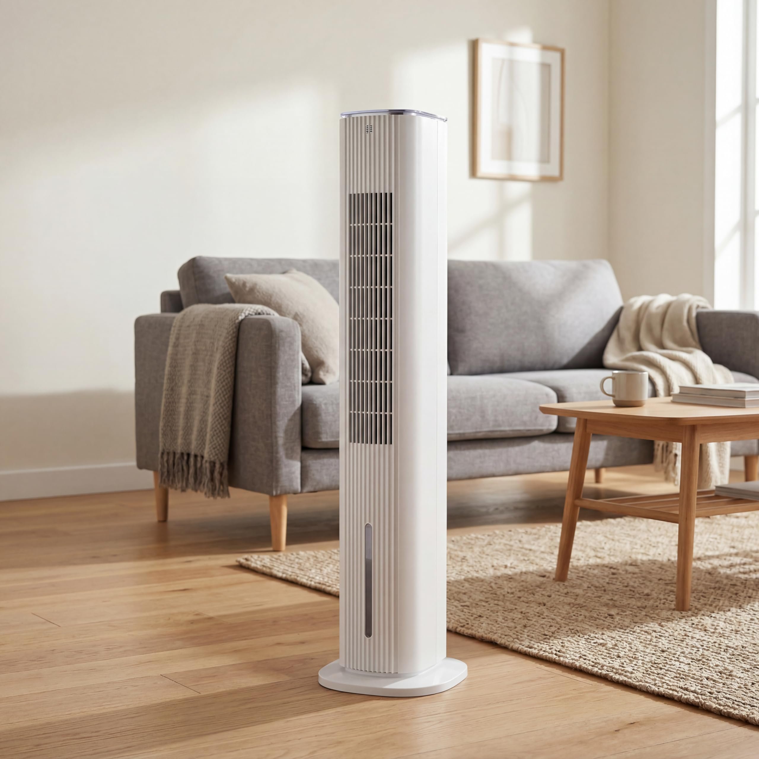 Air Pro 6L Tower Air Cooler 42" with Remote & Touch Control - White