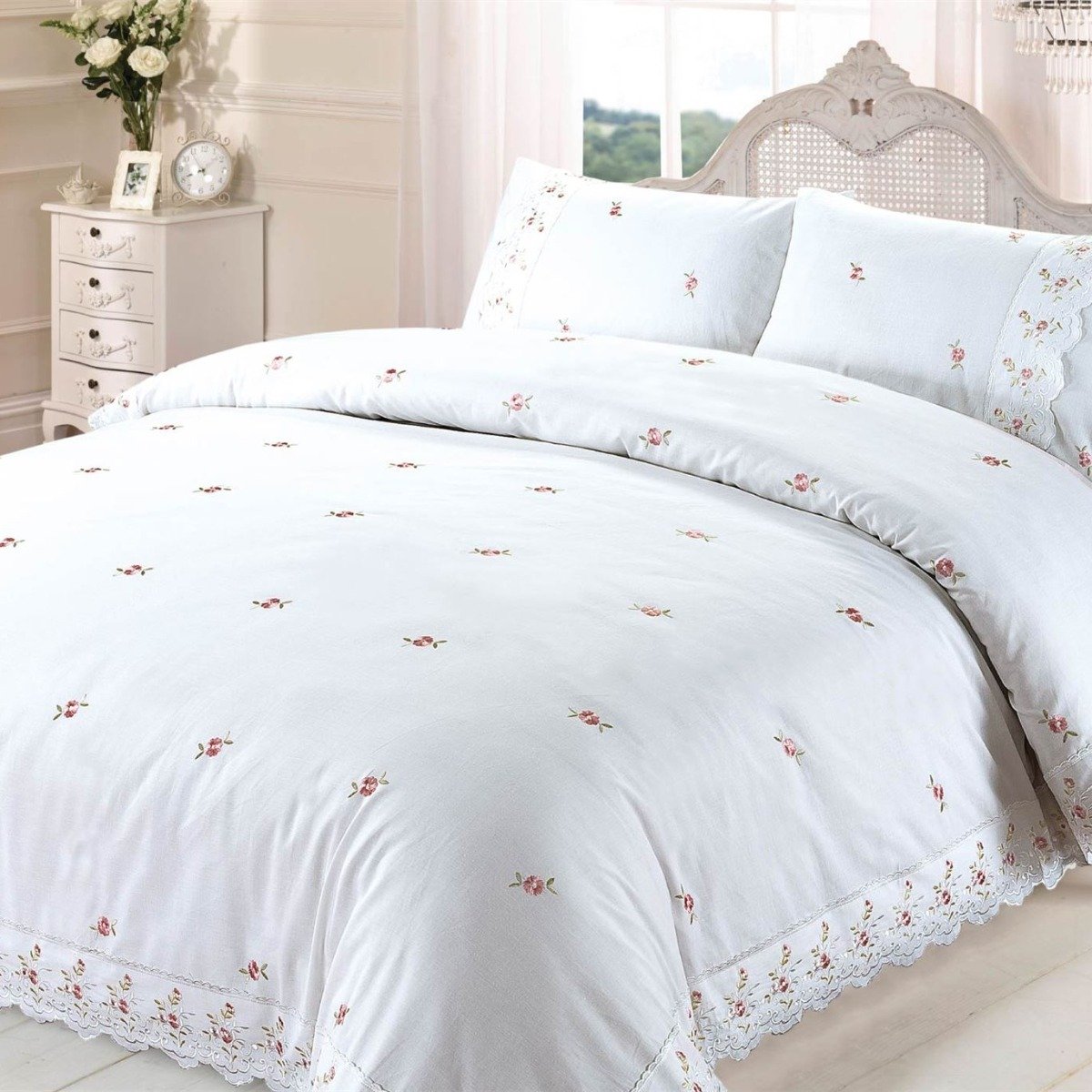 Rapport Sophie White Duvet Cover Set - King