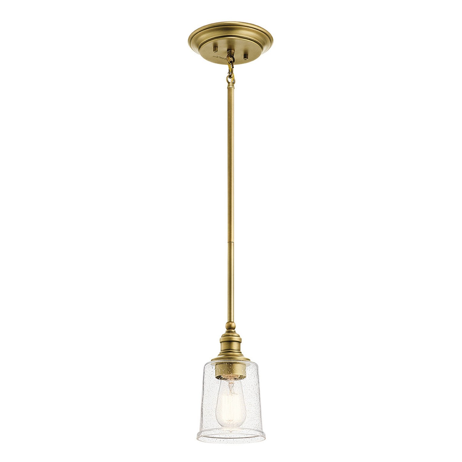 Elstead Waverly Pendant Light - Natural Brass