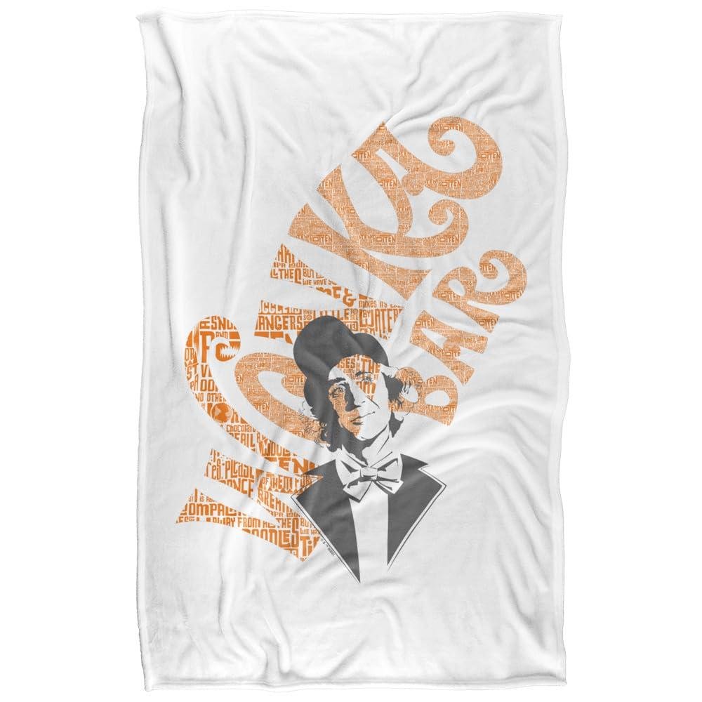 Willy Wonka & The Chocolate Factory Wonka Bar Soft Touch Blanket - 152cm x 127cm