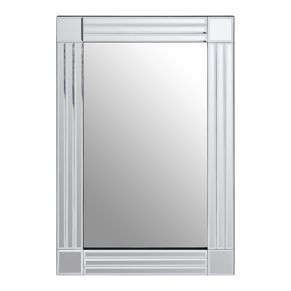 Orsina Sana Large Triple Bevelled Edge Wall Mirror – Clear