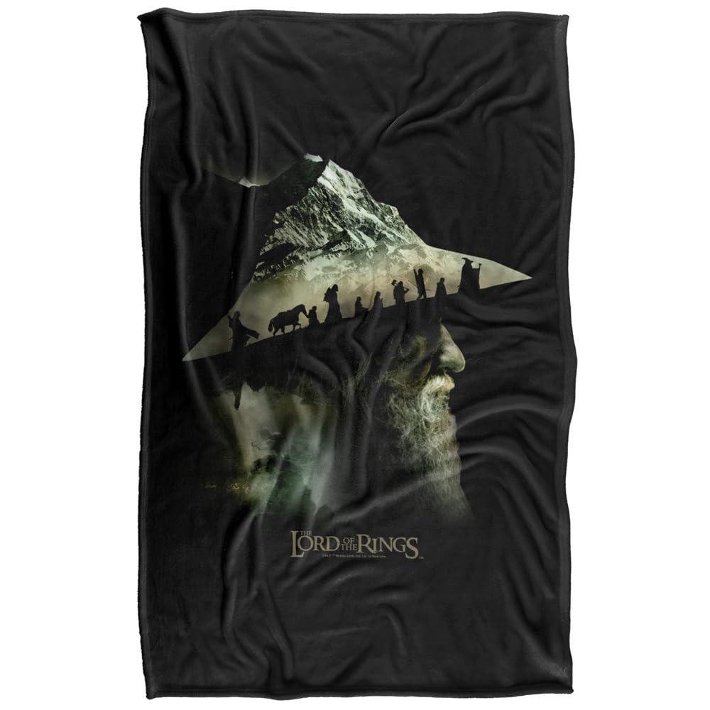 The Lord Of The Rings Gandalf Fellowship Mountain Blanket - 147cm x 91cm