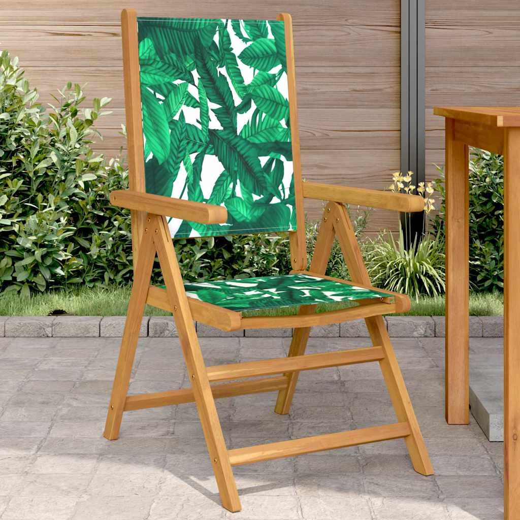 Walplus 2 Piece Wood Folding Chairs - Green - 57 x 70 x 109 cm