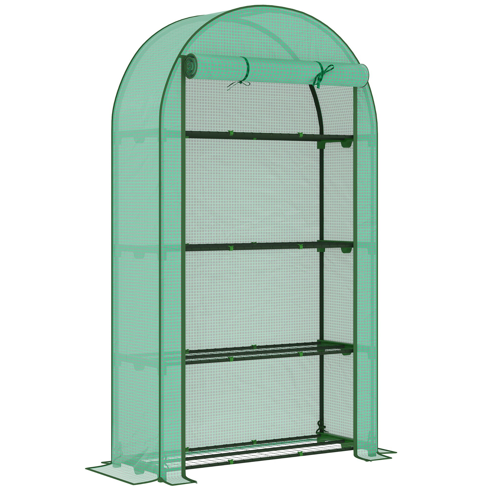Outsunny PE Cover Mini Greenhouse – Green