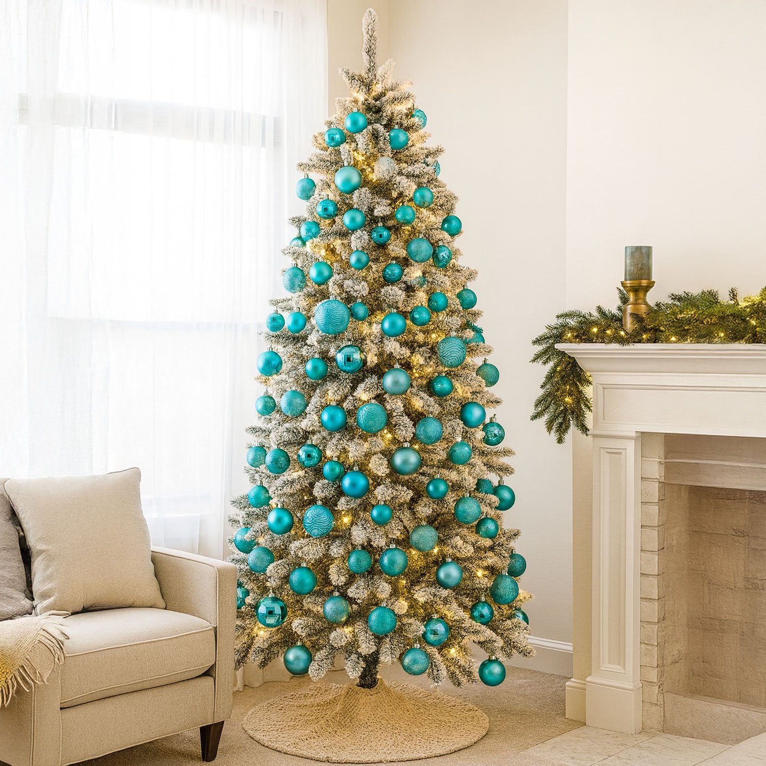 Neo 36PCS Christmas Tree Ornaments Set - Brilliant Blue