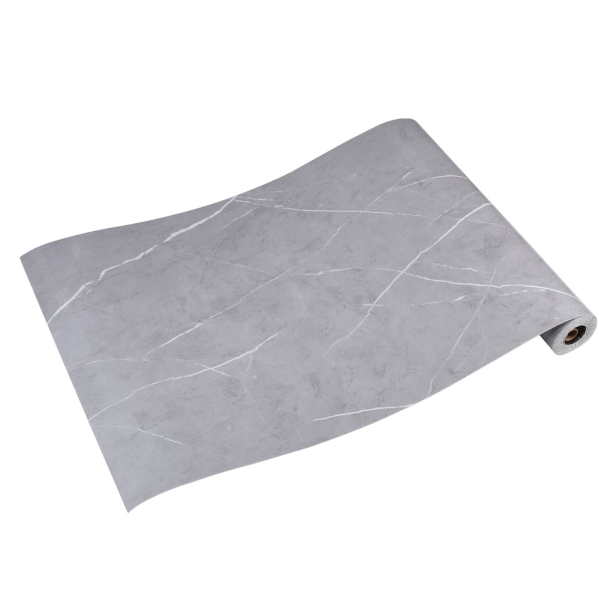 Living and Home Self-Adhesive Marble Effect Grey Wallpaper