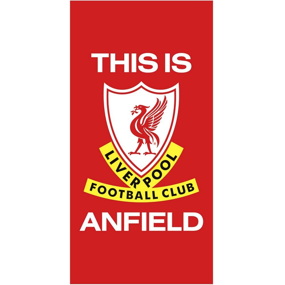 Liverpool FC This Is Anfield Red & White Beach Towel - 140cm x 70cm