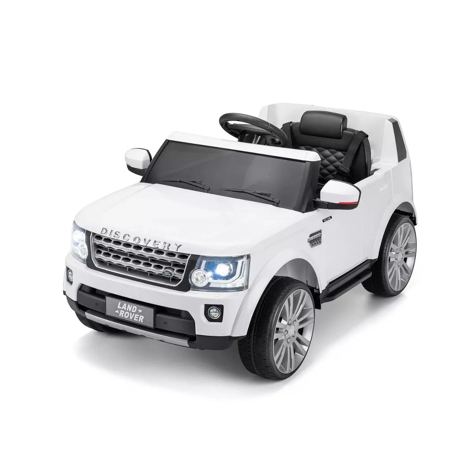 Xootz Land Rover Discovery 12V Battery-Powered Ride-On Car - White