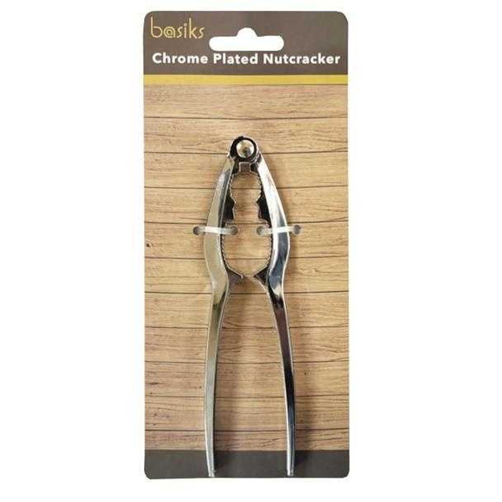 Basiks Chrome Plated Nutcracker - Silver