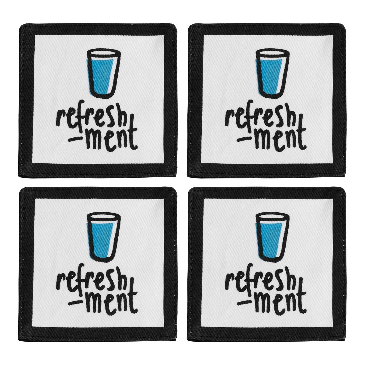 Orsina Set Of 4 Doodle Refreshment Coasters - Assorted