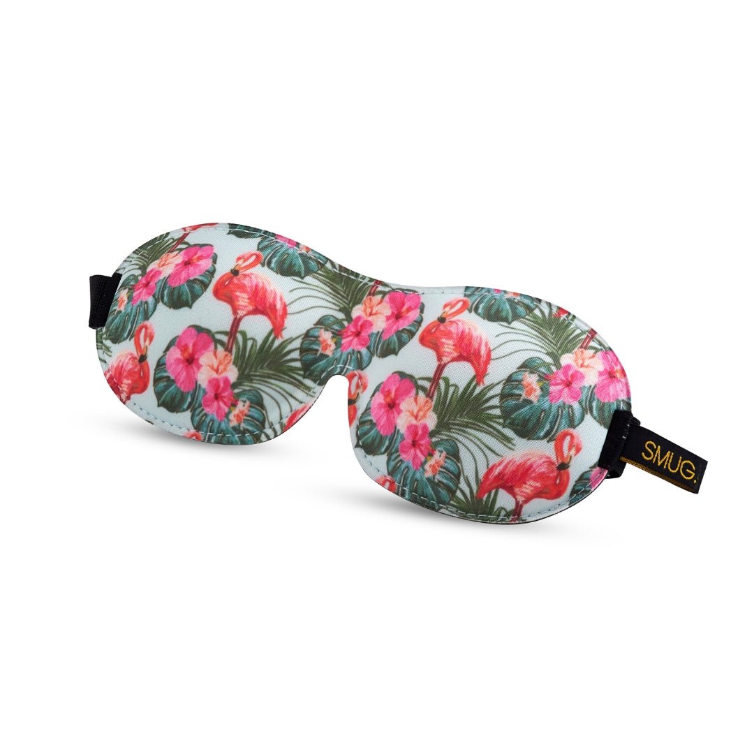 SMUG Contoured 3D Blackout Sleep Mask - Flamingo Print