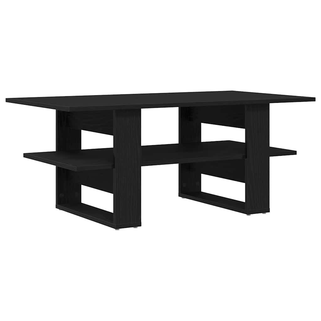 Walplus Storage Coffee Table - Black - 102 x 55 x 42 cm