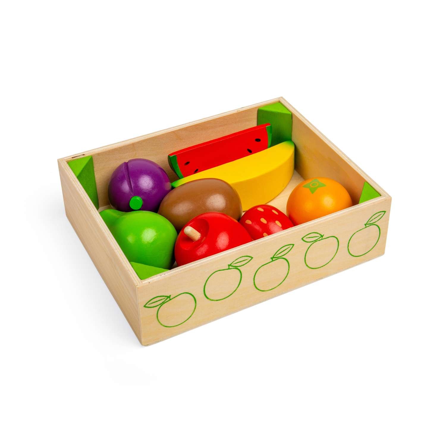 Bigjigs Toys Fruit Crate - 18 Months +