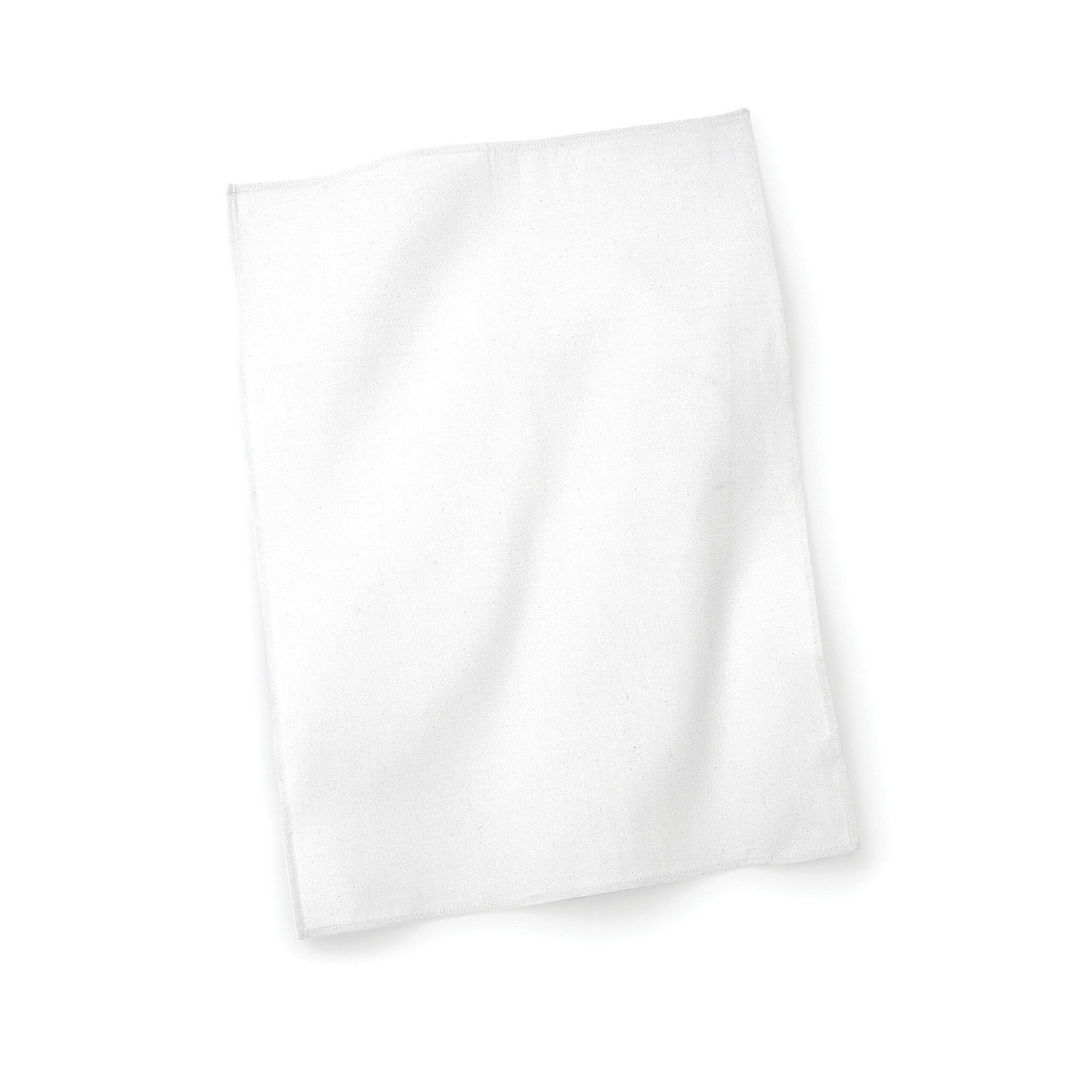 Westford Mill Plain Tea Towel - White