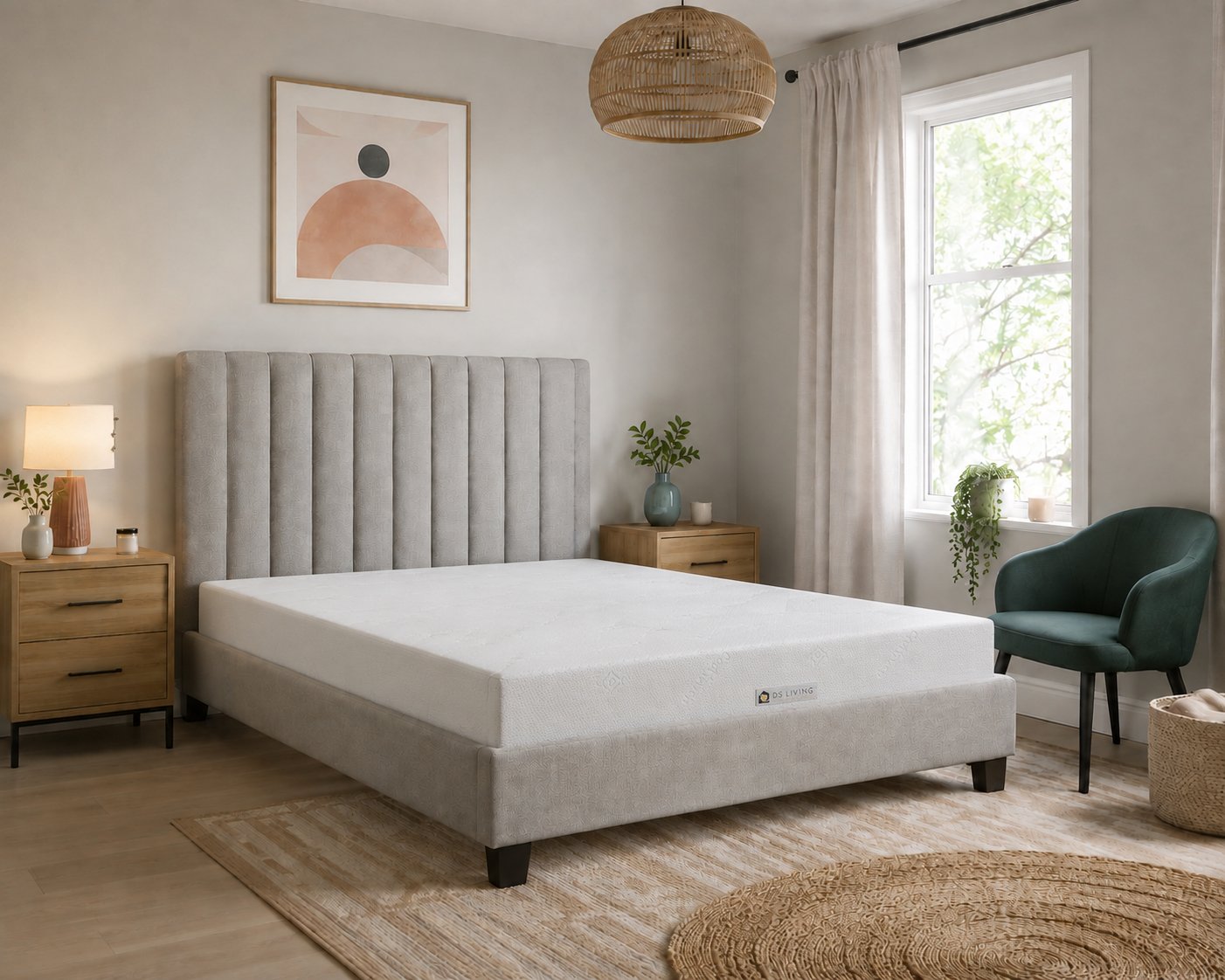 DS Living Extra Deep 30cm Memory Foam Mattress, Washable Cover - Single
