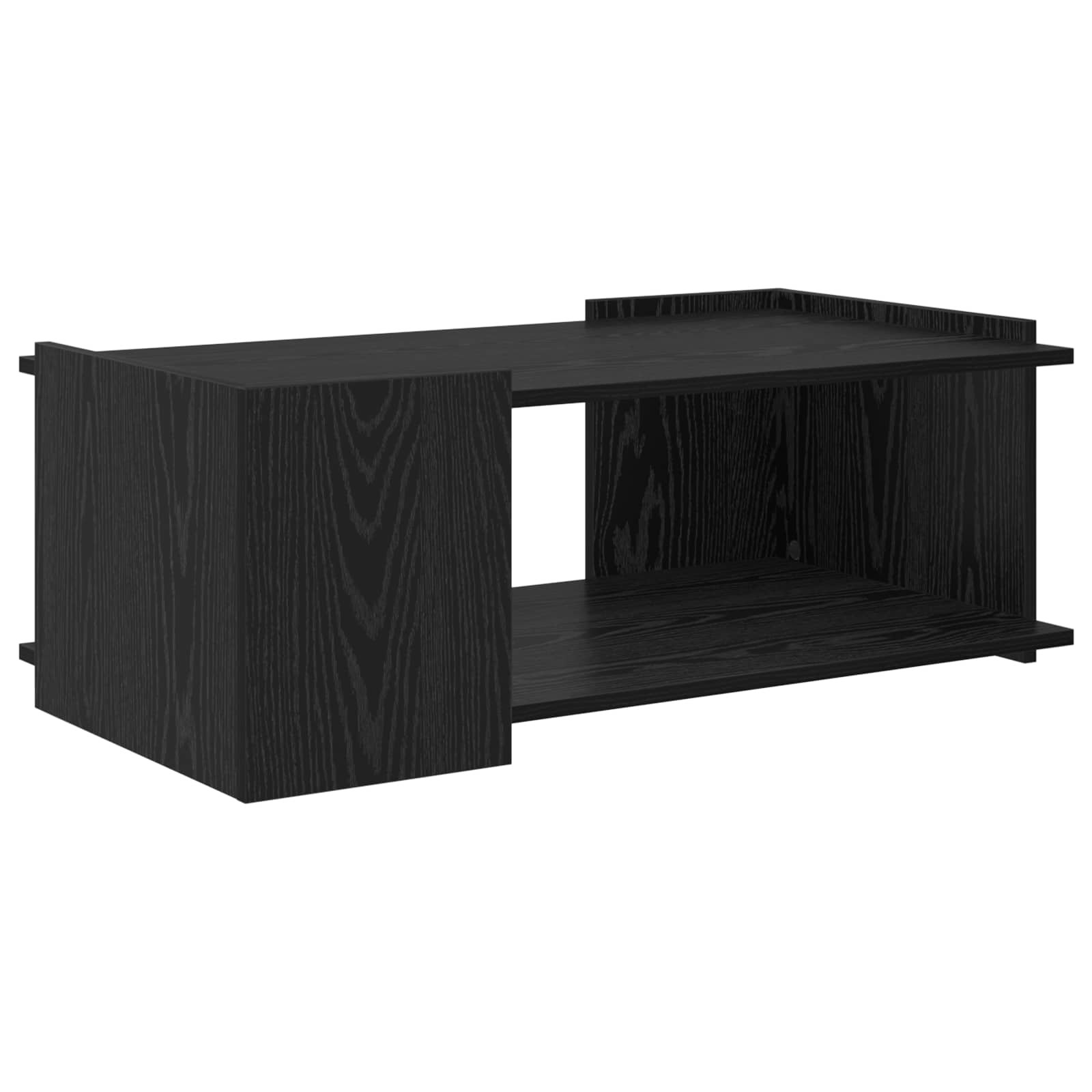 Walplus Engineered Wood Coffee Table - Black Oak - 90 x 50 x 33 cm