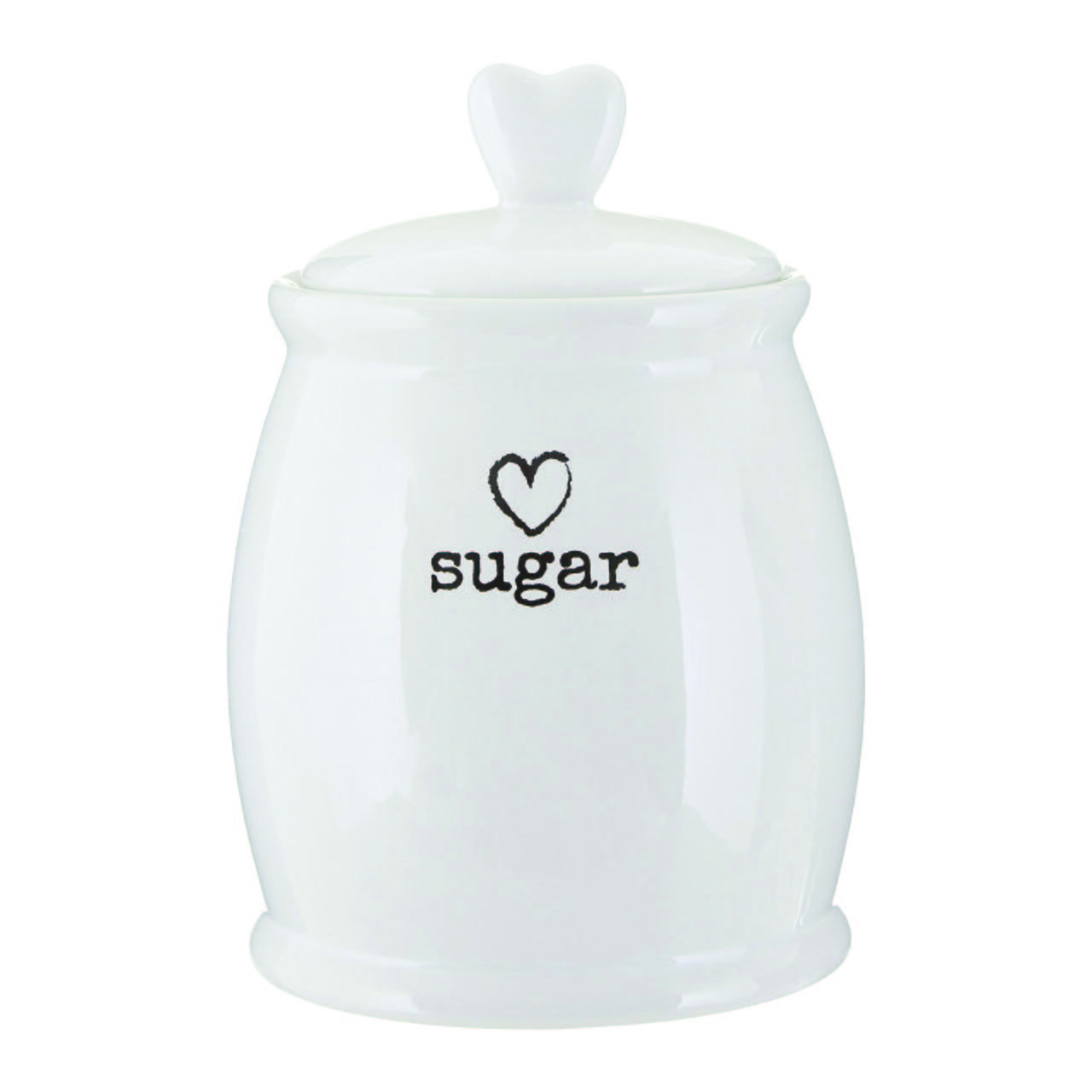 Orsina Charm Dolomite Sugar Canister – White