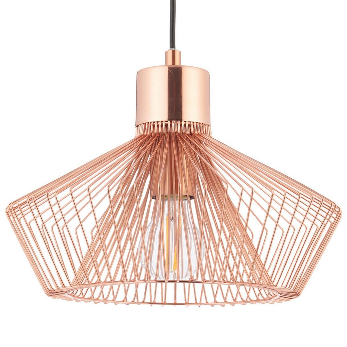 Loops Direct Steel Metal Cage Pendant - Copper