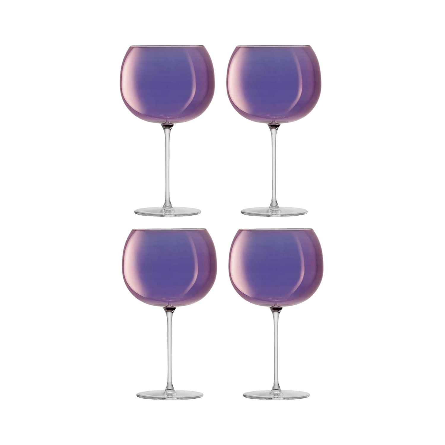 LSA International Aurora 680ml Balloon Glass Set of 4 - Violet