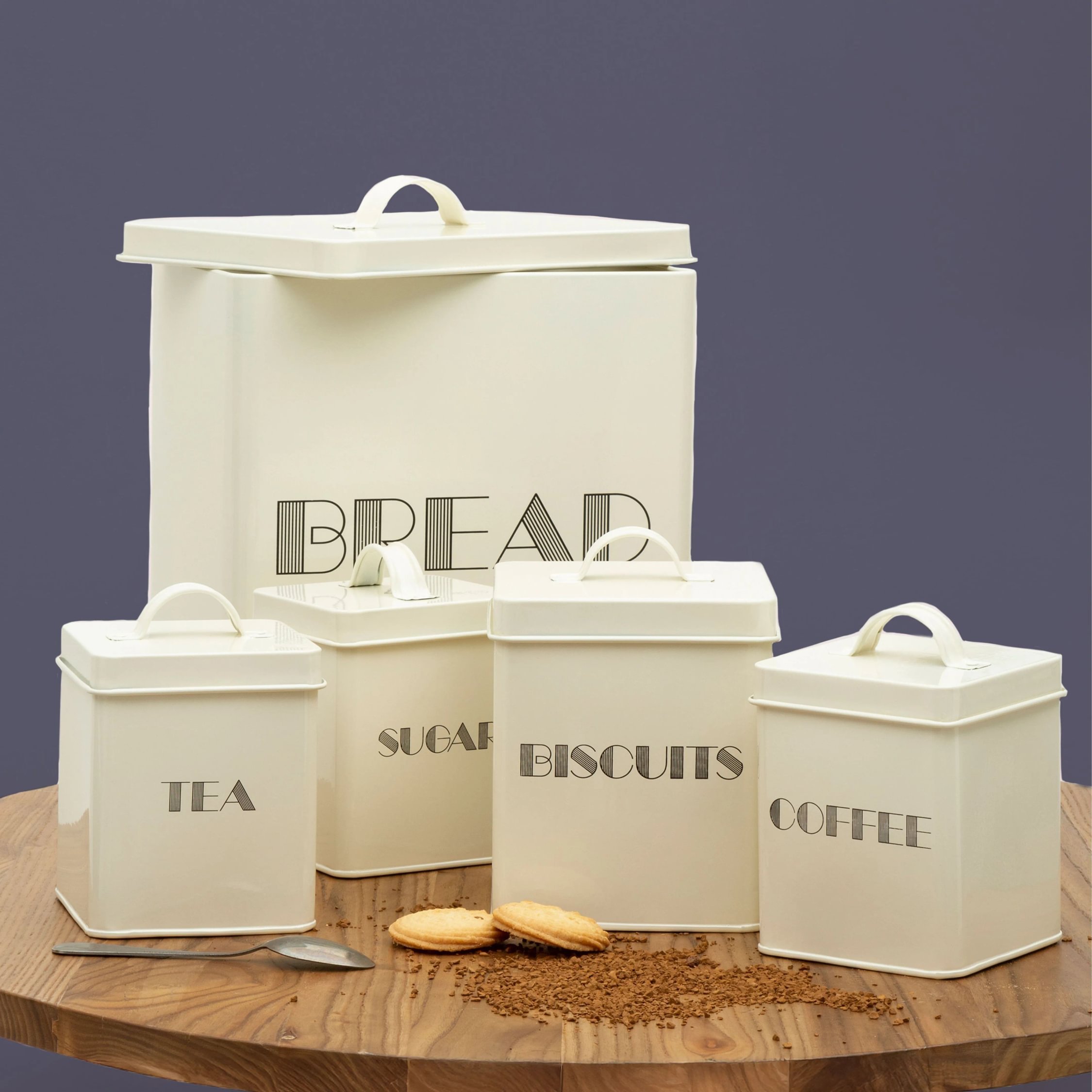 Orsina Easton 5 Piece Kitchen Storage Set – Cream