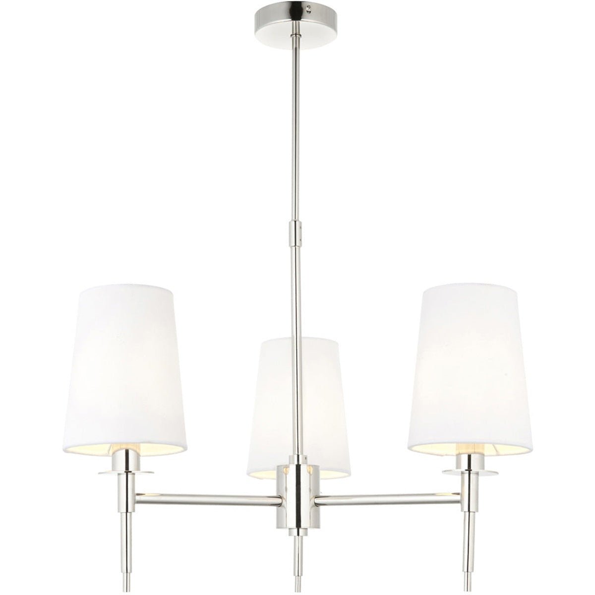 Loops Direct Steel Fabric LED Pendant Light - Bright Nickel