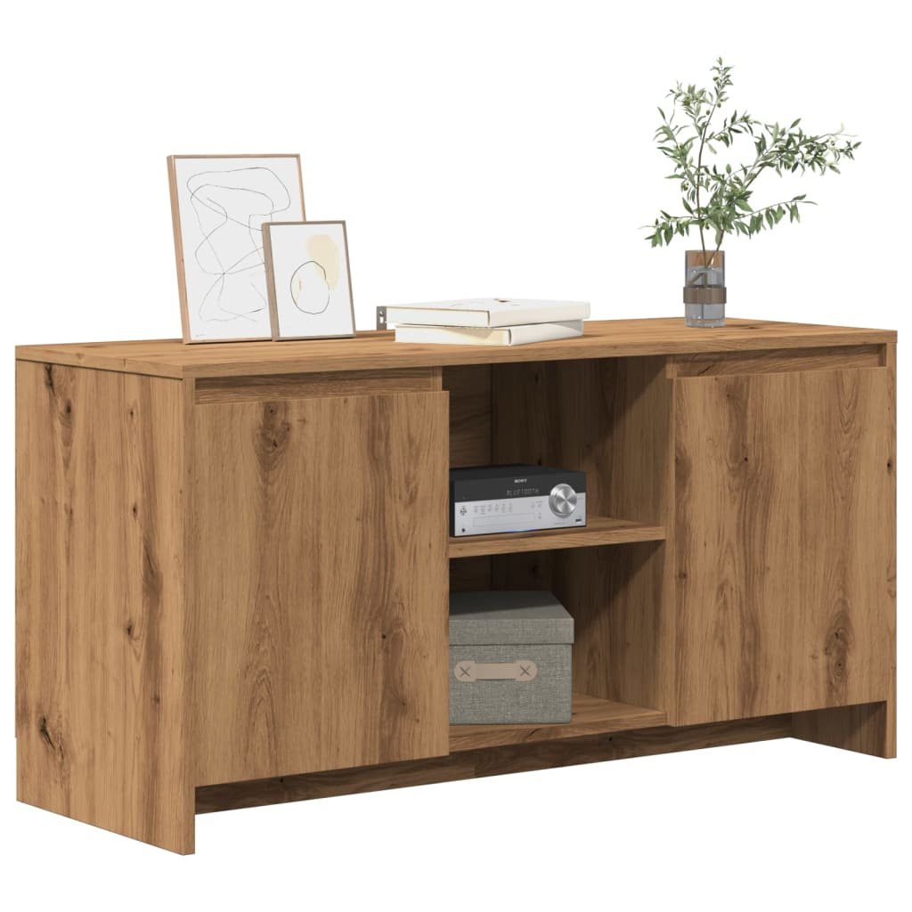Walplus Engineered Wood TV Cabinet - Oak - 102 x 37.5 x 52.5 cm