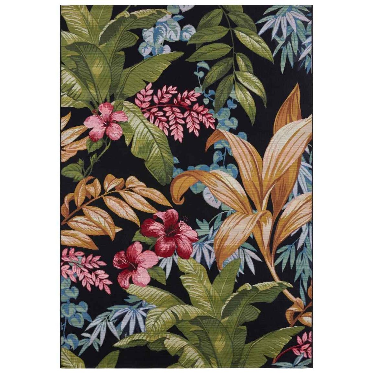 Hanse Home Multicoloured Tropical Flowers Flair Rug - 80 x 165cm