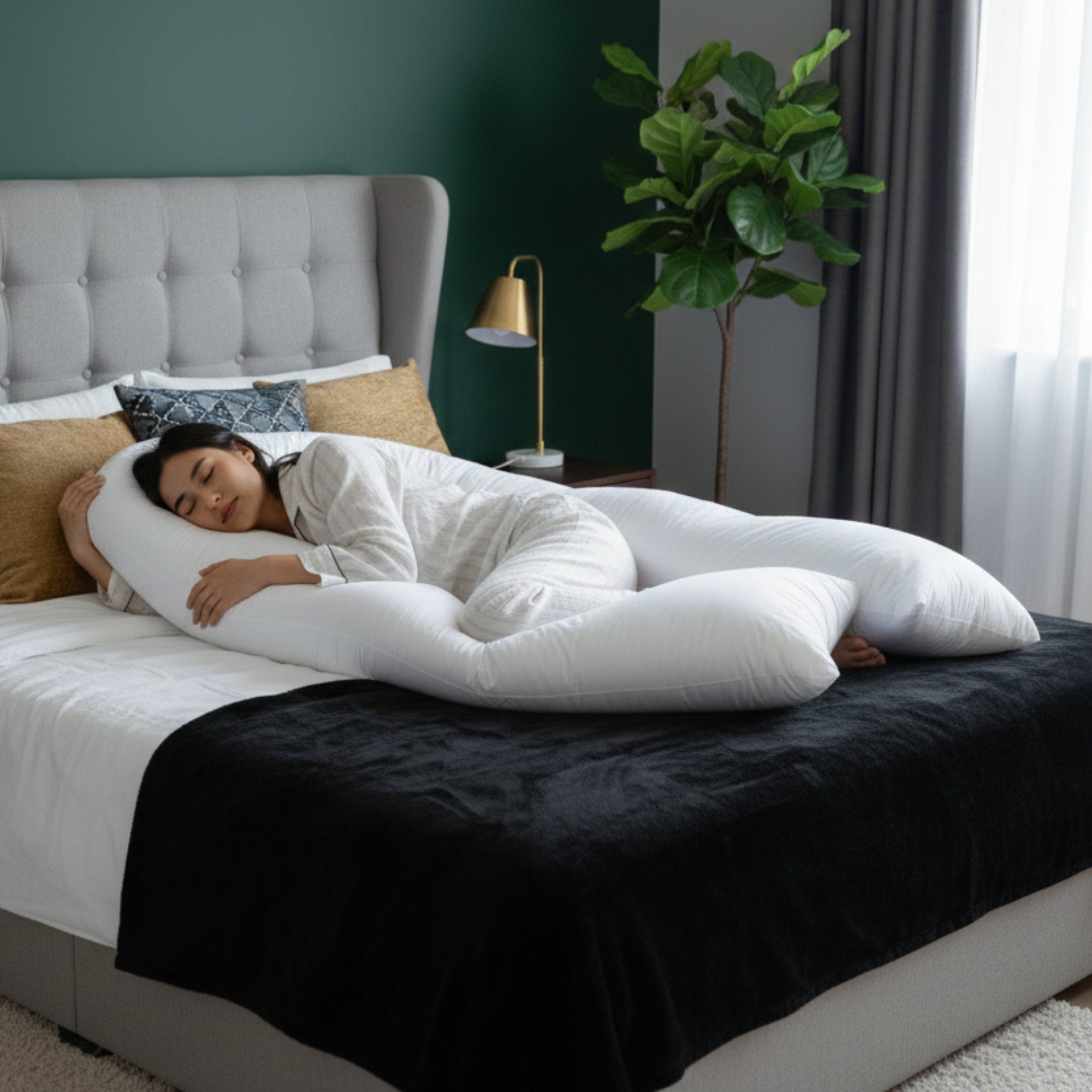 Snug City 9ft U Shaped Pregnancy Maternity Full Body Support Pillow