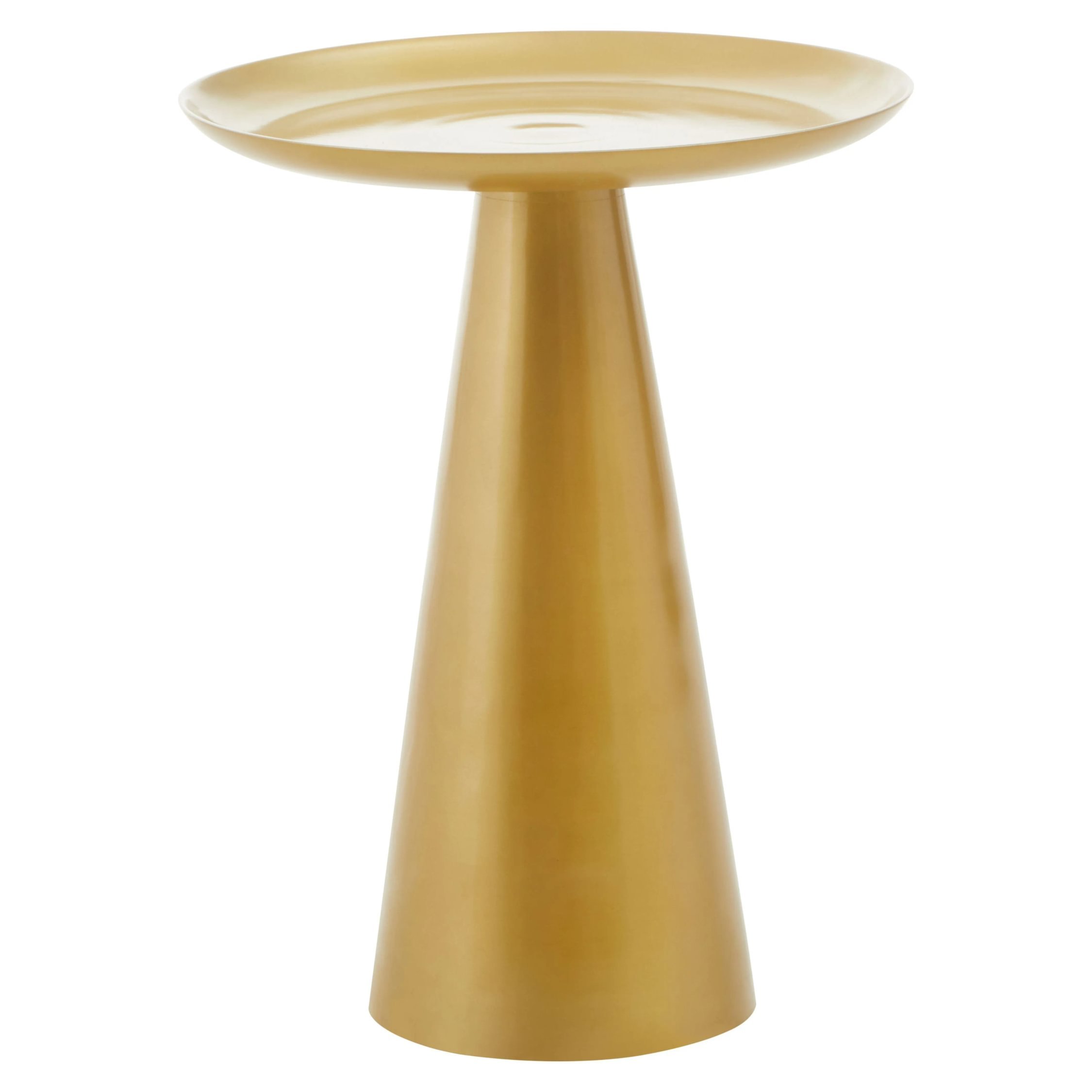 Orsina Aluminium Round Side Table - Gold