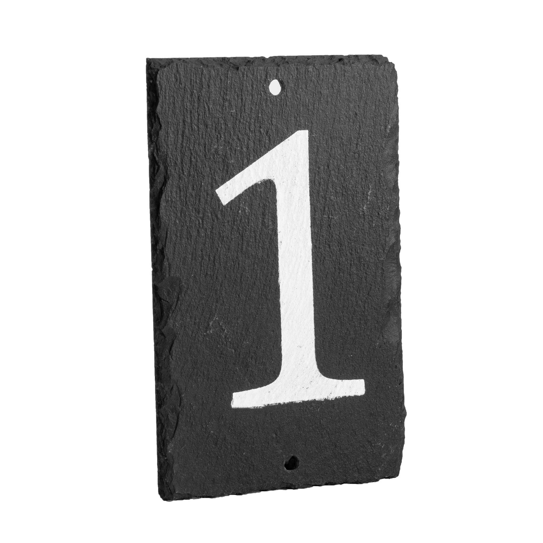 Nicola Spring Slate House Sign - Number 1