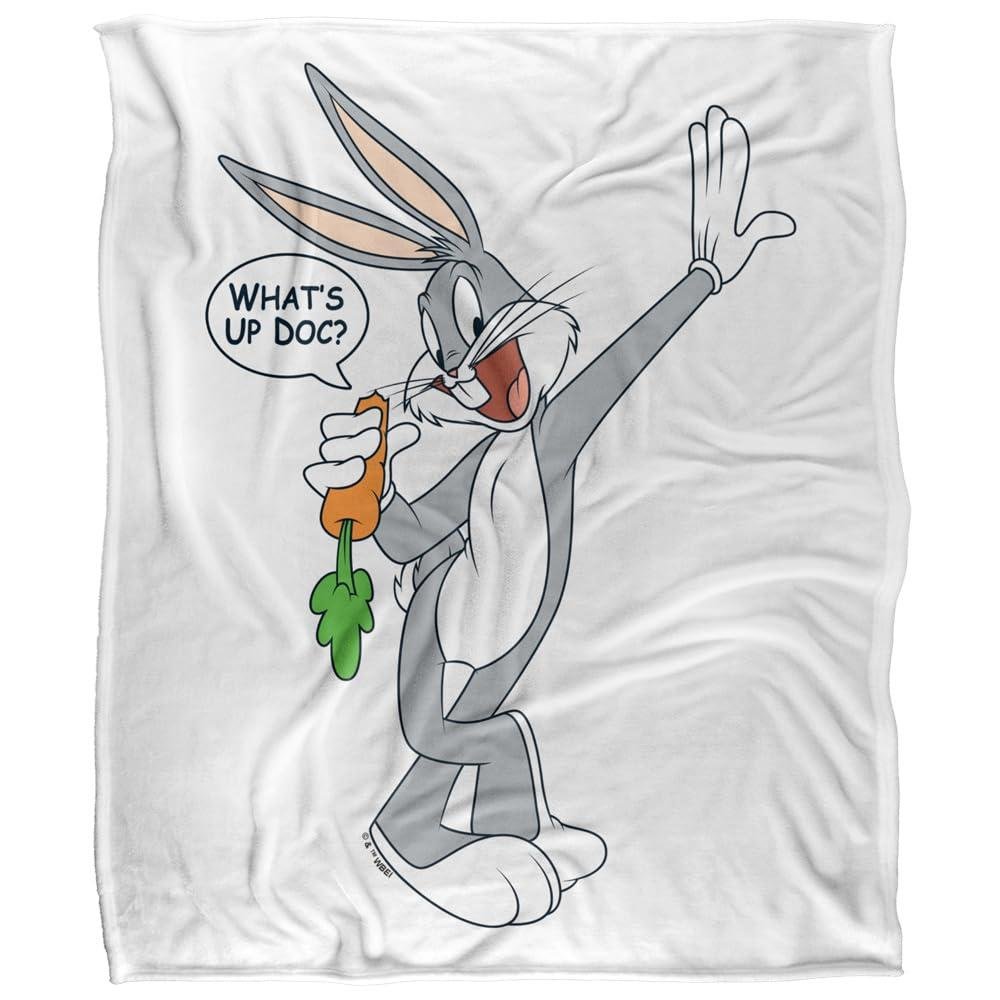 Looney Tunes Bugs Bunny What's Up Doc Soft Touch Blanket - 147cm x 91cm